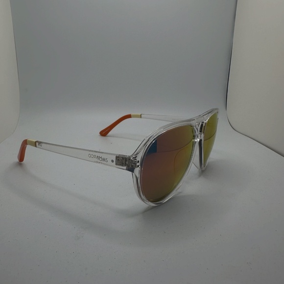 NWOT TOMS Sunglasses - Marco in Ice Crystal with Grey Colored Chrome Lens